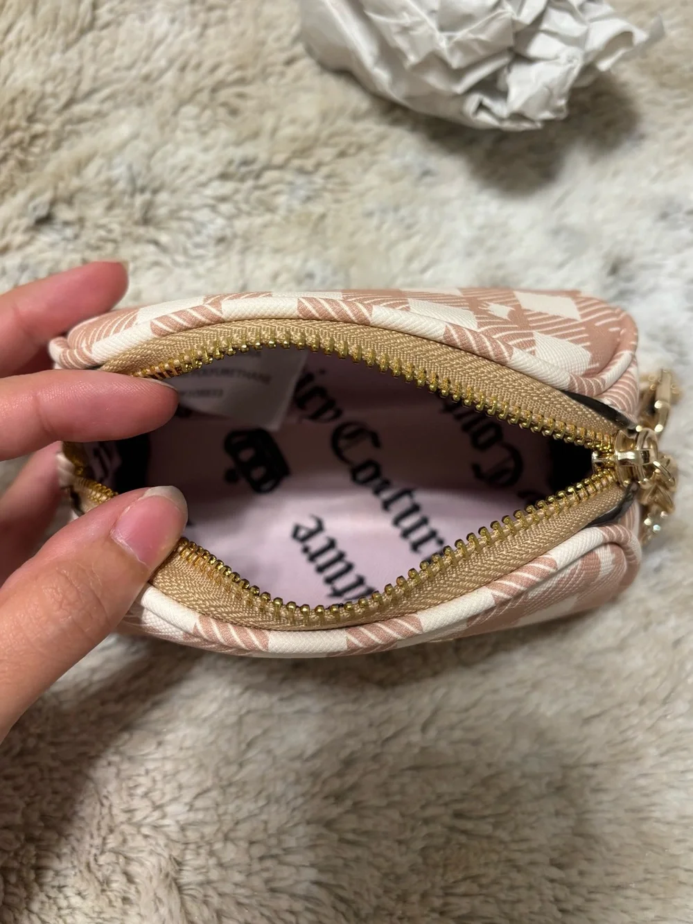 Juicy couture cosmetic wristlet bag